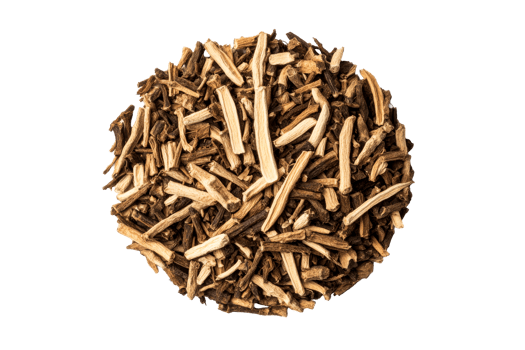 Circular dried roots for herbal use png