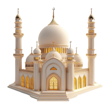 A detailed and ornate architectural structure with multiple domes and minarets png