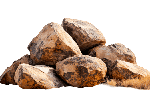 Transparent background rock formation png