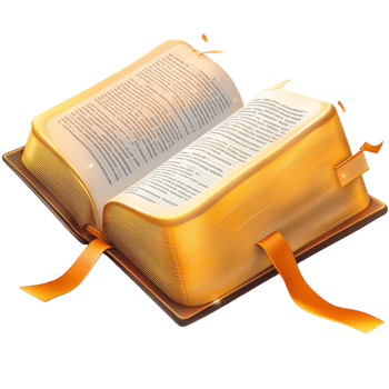 Holy open book glowing golden edges representing faith knowledge guidance spiritual enlightenment for believers png