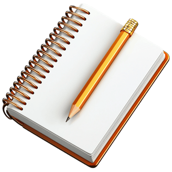 Classic spiral notebook a sharpened yellow pencil symbolizing creativity productivity hwritten inspiration png