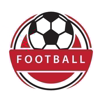 Football logo template vector