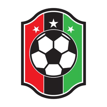 Football club creative logo design vector