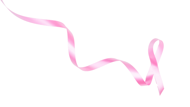 Breast cancer awareness pink ribbon isolated on transparent background png