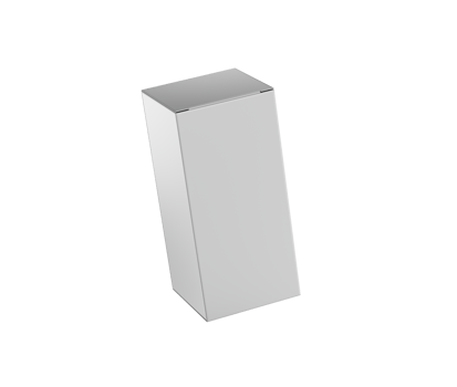 A Rectangular Cardboard Box Mockup For Packaging Concept Standing On Vertical 3d Illustration png