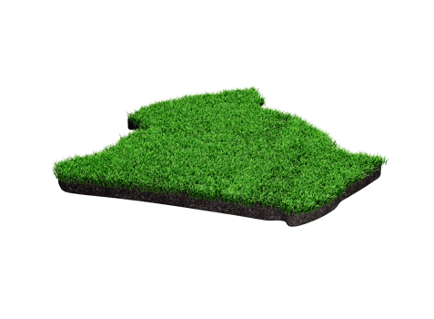 Algeria Map Soil Land Geology Cross Section Green Grass And Rock Ground Texture 3d Illustration png