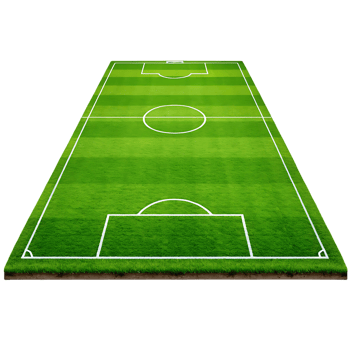 Overhead view of a soccer field. png