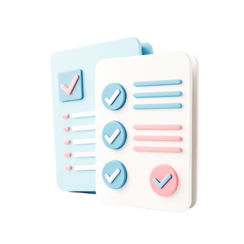 3D Checklist App Icon Modern Pastel UI Design for Task Management png