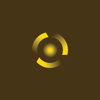 Circle Modern O Letter Logo design vector