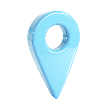 3D Shiny Light Blue Location Pin Marker Icon, GPS Navigation Symbol png