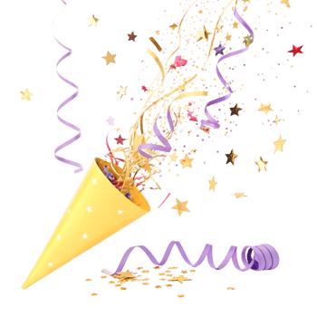 Festive Party Popper png