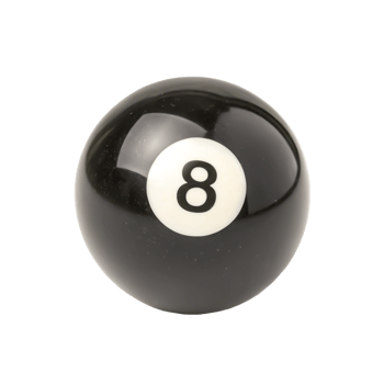 High-Resolution Image of Black Eight Ball for Pool, Billiards, or Snooker Games png