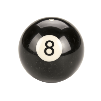 Close-up of Eight Ball, Billiards Ball, Pool Ball, Number Eight, Black Sphere png