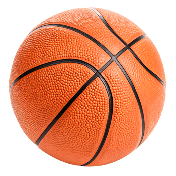 Classic Orange Basketball Close-up High-Resolution Sports Equipment Image png