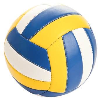 Blue, Yellow, White Volleyball png