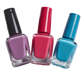 Trendy Nail Polish Bottles Vibrant Colors for a Chic Manicure png