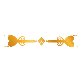 Divider Design golden key and lock on transparent background png