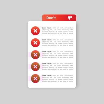 A red check mark on a white background vector