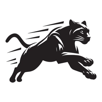Powerful Panther Silhouette Design for Sports Team and Mascot vector