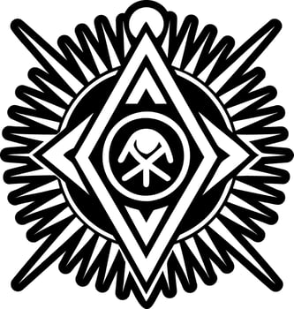 A filled style icon of sunburst rays symbol vector