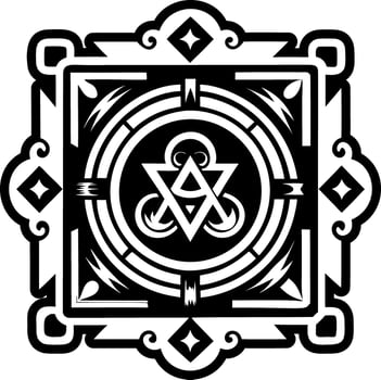 A filled style icon of intricate carving symbol vector