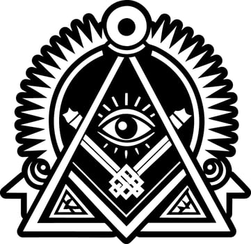 A solid style icon of masonic altar symbol vector