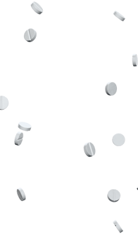 white pill tablets overlay 3D render png