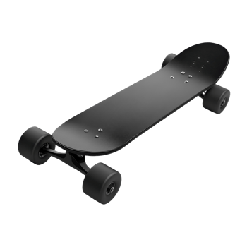 Black Skateboard Sport and Recreation on transparent background. png
