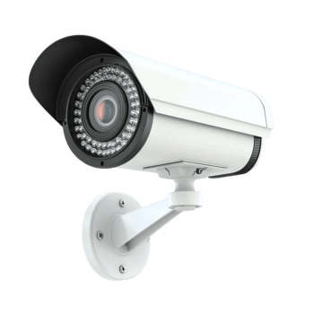 Surveillance Camera Security System on transparent background. png