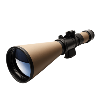 Wildlife Spotting Scope in Nature on transparent background png