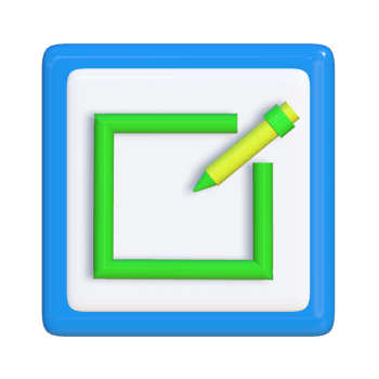 Simple 3d icon of window editing. Suitable for presentation media, template design, brochures, promotional media and advertisements. png