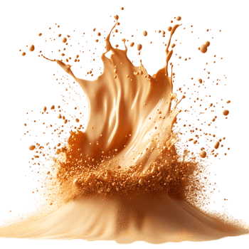 Liquid splash explosion tan color background png