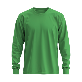 green long sleeved shirt isolated on transparent background png