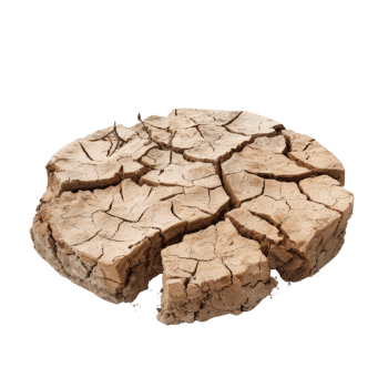 Dry cracked earth texture showing the impact of drought on the environment and soil degradation in natural landscapes png