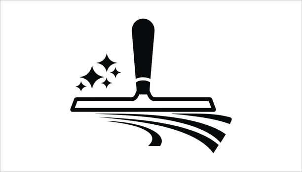 Cleaning Tool with Sparkle Effect. vector