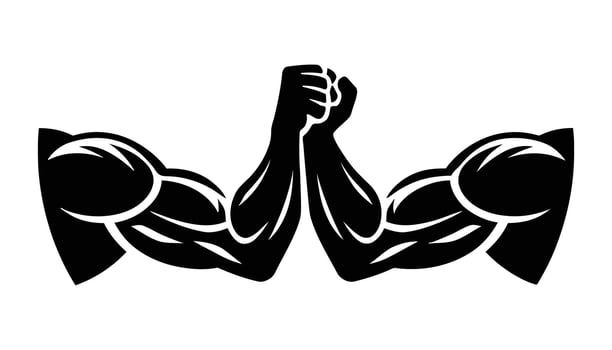 Arm Wrestling Competition. vector