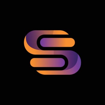 S modern Gradient Letter Logo design vector