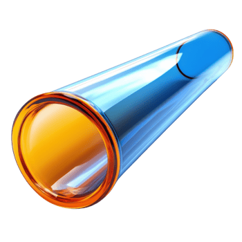Vibrant Tube Design Element on transparent Background. png