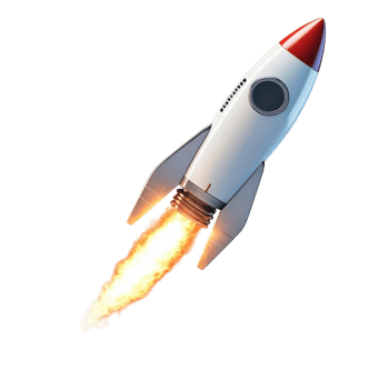 Space Rocket Launch Innovation on transparent Background. png