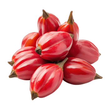 Vibrant Pitanga Fruits Close Up on transparent Background. png