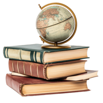 Global Education Open Book on Earth on transparent Background. png
