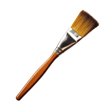 Styling Hairbrush on White on transparent Background. png