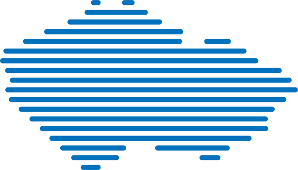 horizontal line drawing of czech map. png