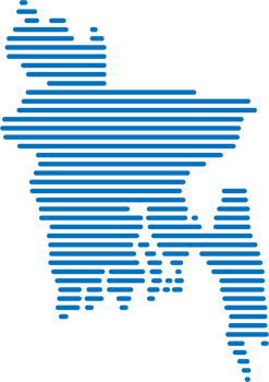horizontal line drawing of bangladesh map. png
