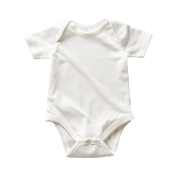 Blank White Baby Bodysuit Infant Onesie Newborn Clothes Soft Cotton Short Sleeve png