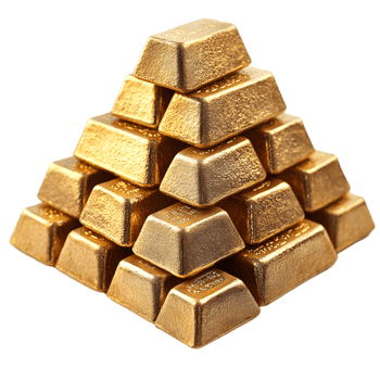 Gold pyramid wealth luxury finance investment, png