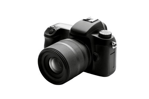 Professional DSLR Camera Equipment for Photography, cut out transparent png