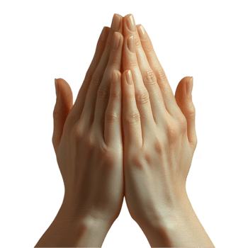 Hands clasped in prayer peaceful gesture faith hope spirituality png
