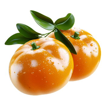 Fresh ripe oranges green leaves vibrant bright juicy texture png