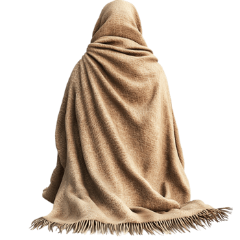 Soft beige blanket draped elegantly cozy warm inviting texture png